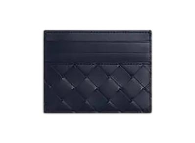 Bottega Veneta Intrecciato Credit Card Case "Abyss/Cypress"