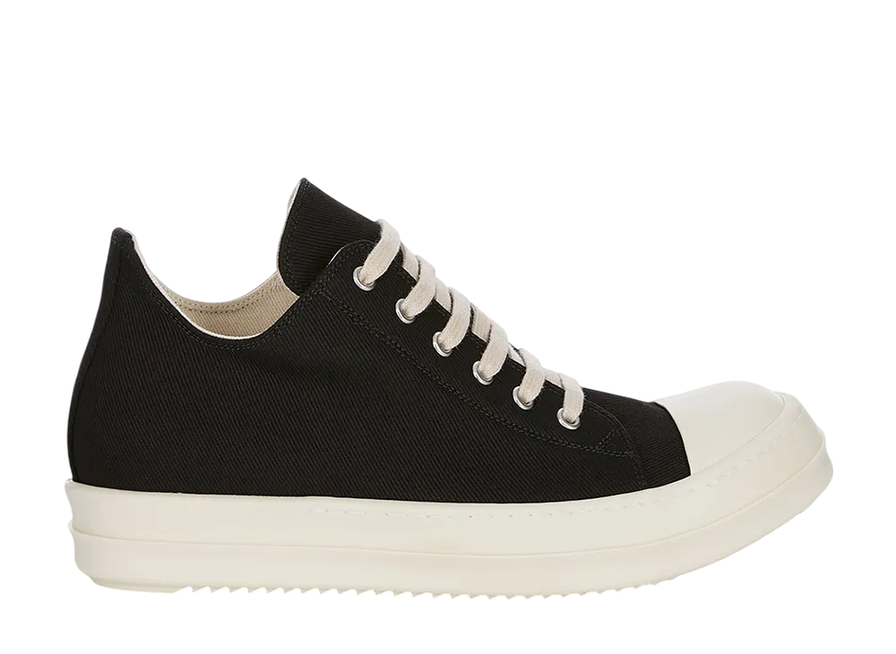Rick Owens DRKSHDW FW25 Concordians Low Sneaks "Black/Milk/Milk"
