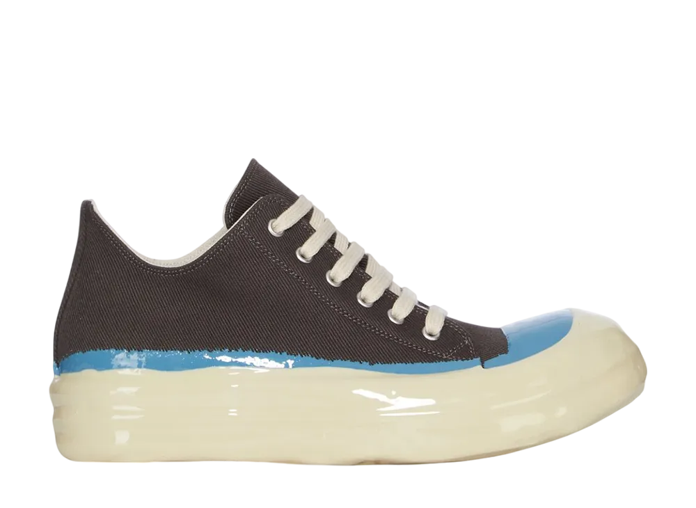 Rick Owens DRKSHDW FW25 Concordians Low Sneaks "Dark Dust/Blue/Light Beige"