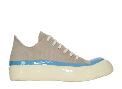 Rick Owens DRKSHDW FW25 Concordians Low Sneaks "Dirty Pearl/Blue/Light Beige"