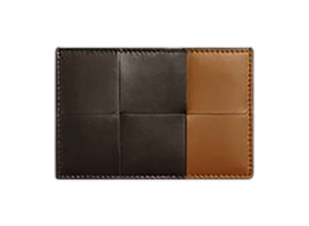 Bottega Veneta Cassette Credit Card Case "Fondente/Wood"