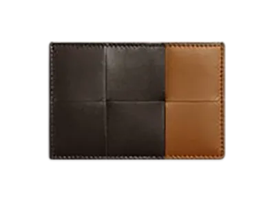 Bottega Veneta Cassette Credit Card Case "Fondente/Wood"