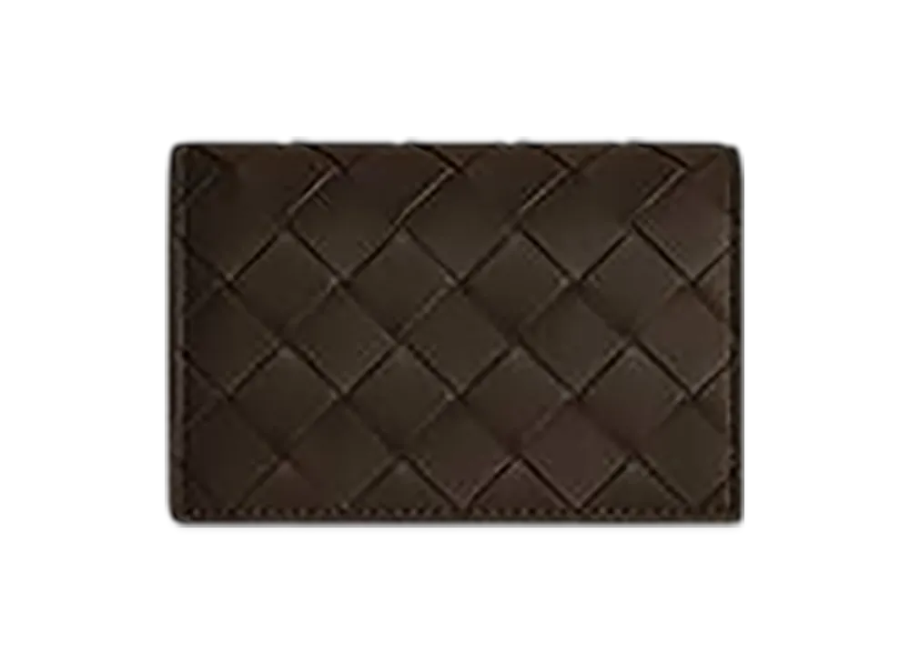 Bottega Veneta Intrecciato Business Card Case "Fondente"