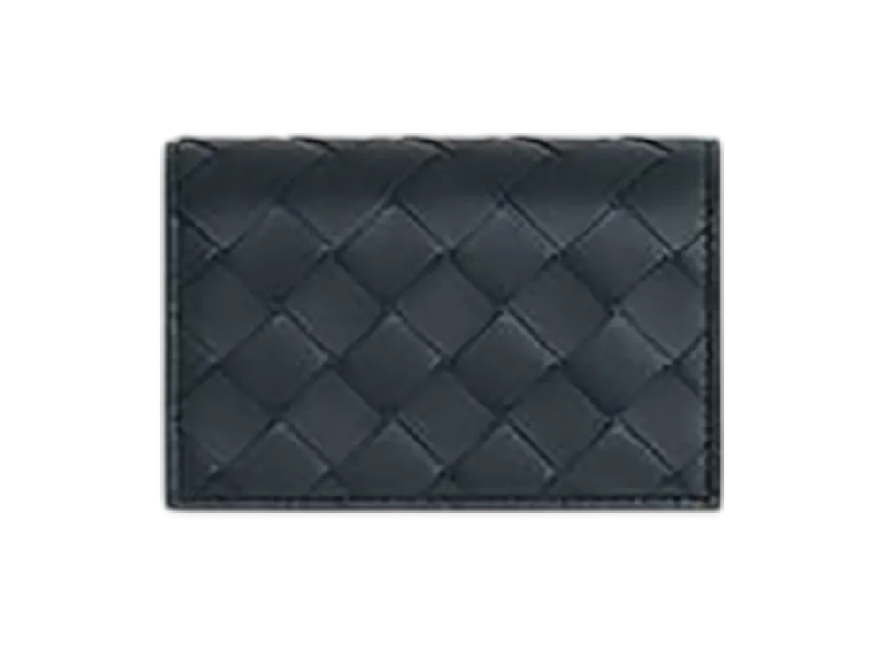 Bottega Veneta Intrecciato Business Card Case "Shadow/Olive Oil"
