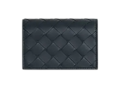 Bottega Veneta Intrecciato Business Card Case "Shadow/Olive Oil"