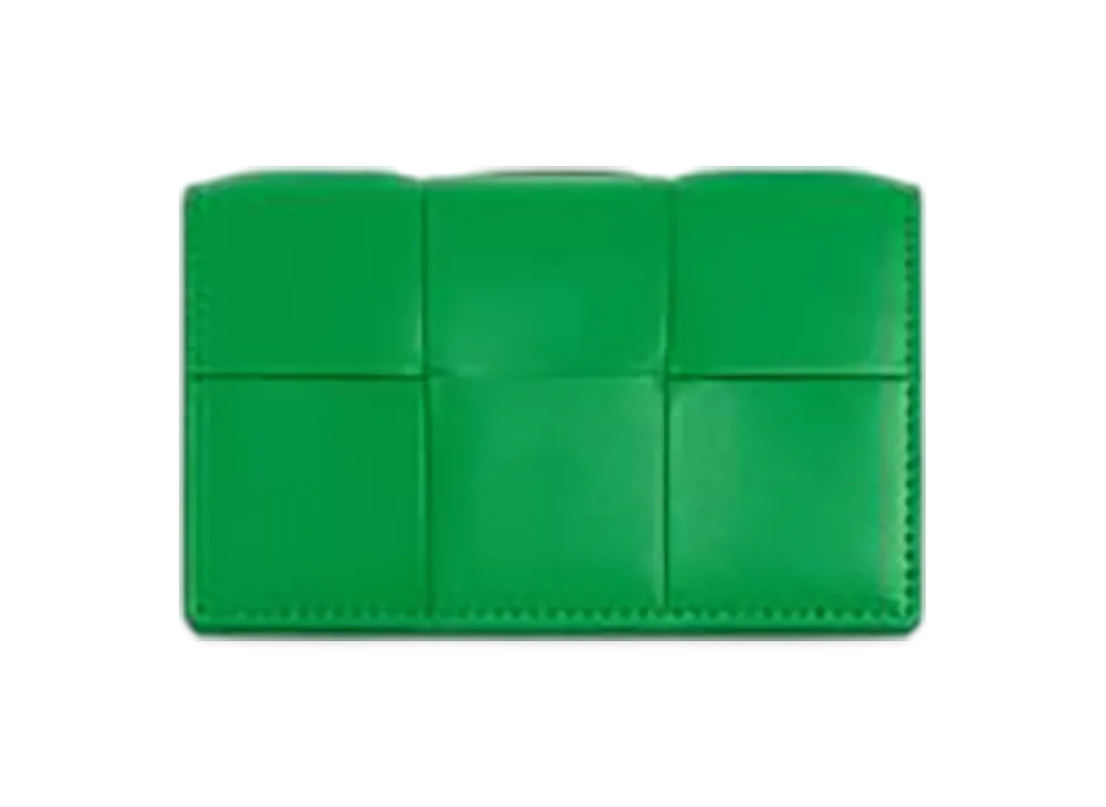 Bottega Veneta Cassette Business Card Case "Parakeet"