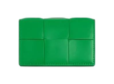 Bottega Veneta Cassette Business Card Case "Parakeet"