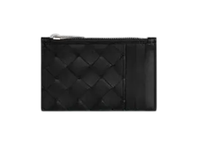 Bottega Veneta Zipped Card Case "Black"