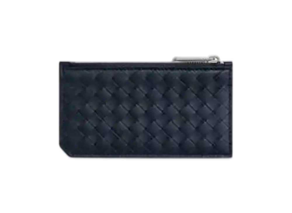 Bottega Veneta Intrecciato Piccolo Fastener Card Case "Space"