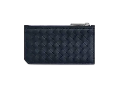 Bottega Veneta Intrecciato Piccolo Fastener Card Case "Space"