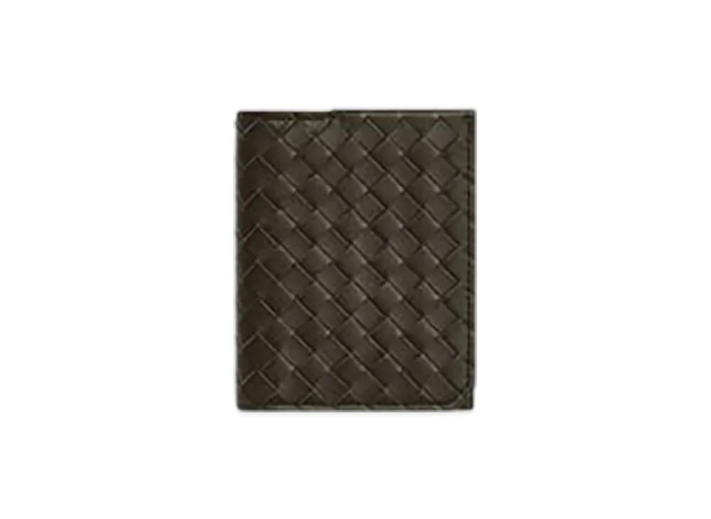 Bottega Veneta Intrecciato Piccolo Flap Card Case "Khaki"