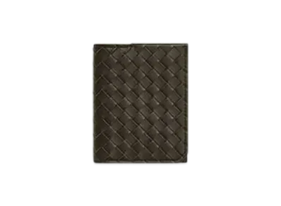 Bottega Veneta Intrecciato Piccolo Flap Card Case "Khaki"