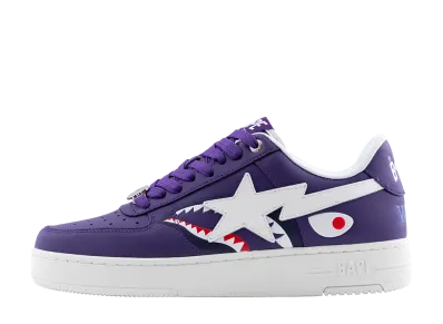 A BATHING APE Women's BAPE STA SHARK #2 "Purple"