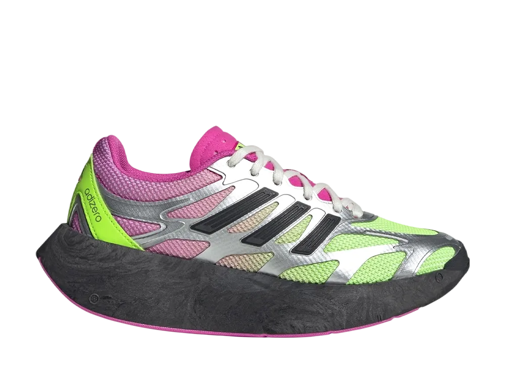 アディダスオリジナルス ウィメンズ アディゼロ アルク "シグナルグリーン/セミルシッドフューシャ"