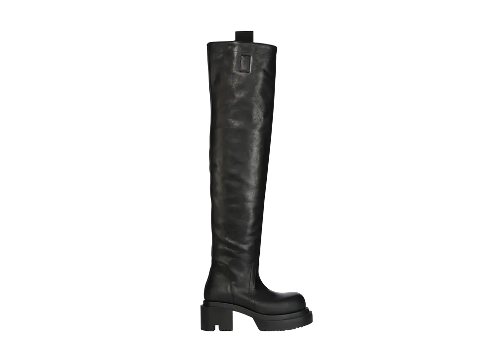 リックオウエンス ウィメンズ FW25 コンコルディアンズ ランウェイ ウェーダー ボーガン "ブラック"