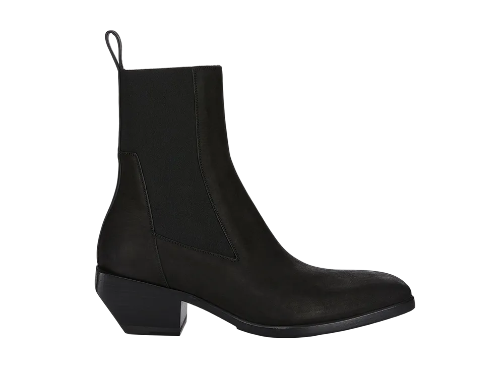 リックオウエンス ウィメンズ FW25 コンコルディアンズ ヒール シルバーブーツ "ブラック"