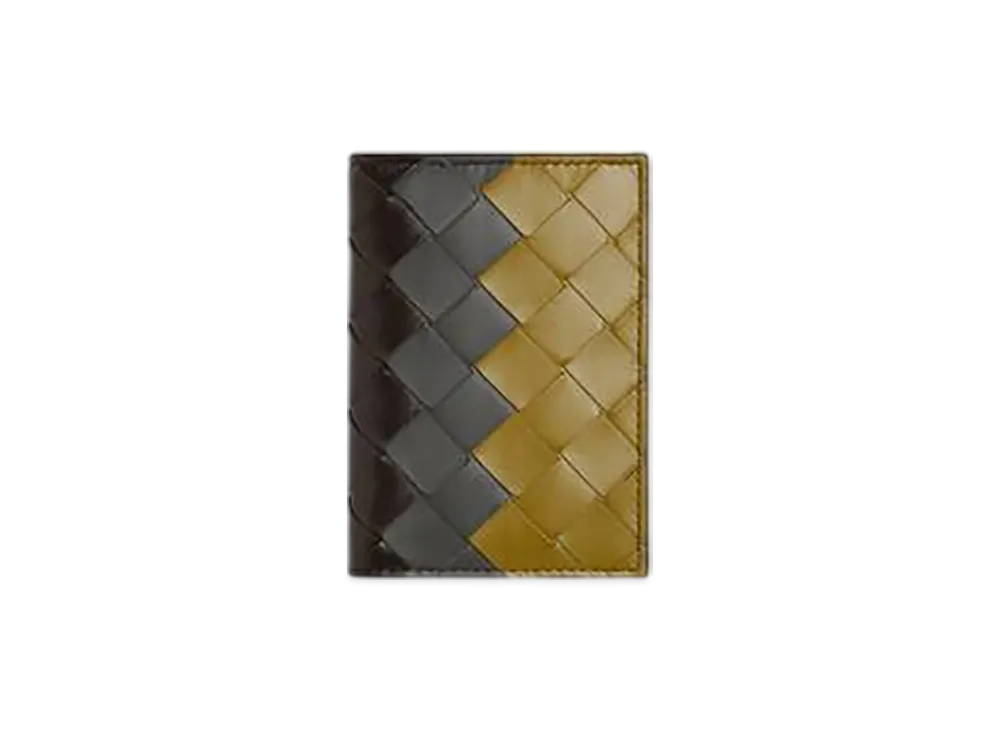 Bottega Veneta Intrecciato Flap Card Case "Fondente/Lapiri/Limonite"