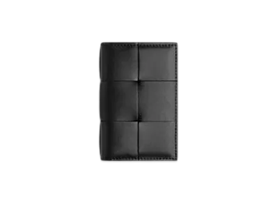 Bottega Veneta Cassette Flap Card Case "Black"