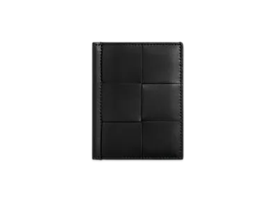 Bottega Veneta Cassette Slim Flap Card Case "Black"