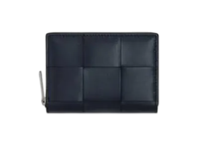 Bottega Veneta Cassette Zippered Coin Purse "Space/Sapele"