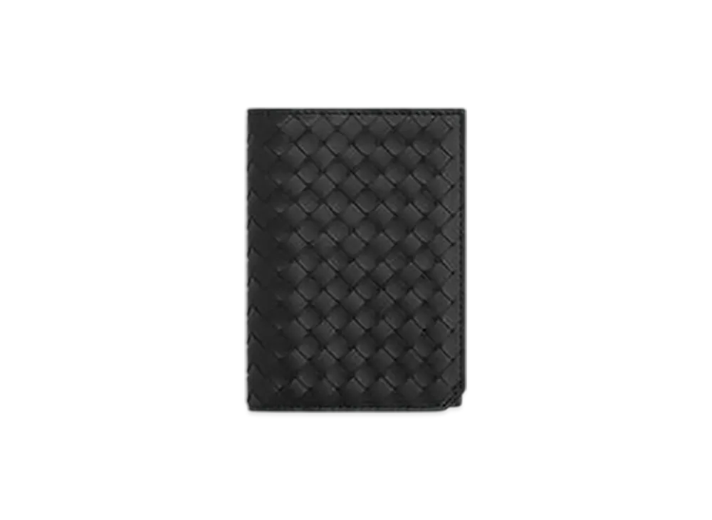 Bottega Veneta Intrecciato Piccolo Passport Case "Black"