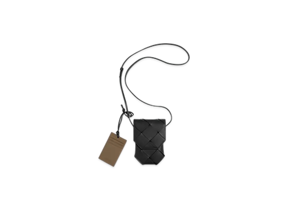 Bottega Veneta Diago Phone Pouch "Black/Pine Cone"
