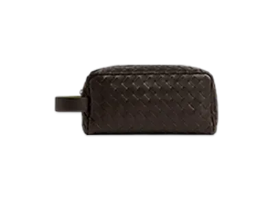Bottega Veneta Intrecciato Travel Pouch "Fondant/Matcha"