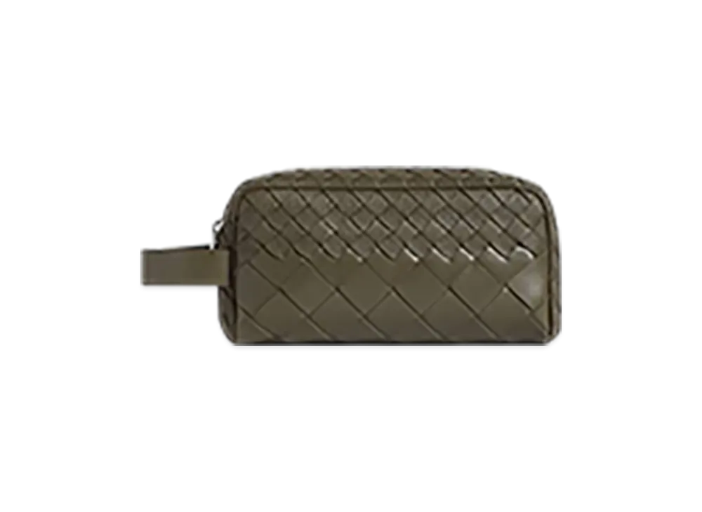 Bottega Veneta Intrecciato Travel Pouch "Cypress"