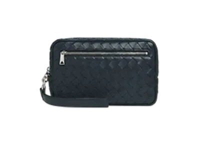 Bottega Veneta Intrecciato Pouch With Wristlet "Shadow"