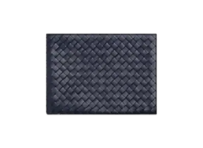Bottega Veneta Intrecciato Flat Pouch "Abyss/Cypress"