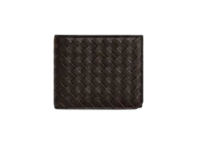 Bottega Veneta Intrecciato Piccolo Bi-Fold Wallet "Fondente"