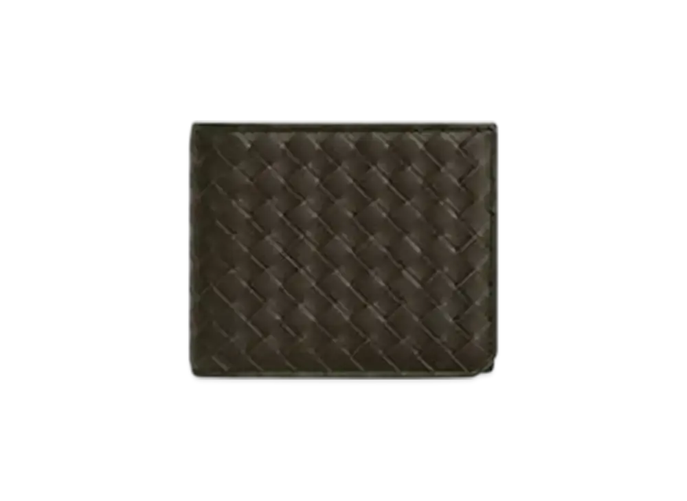 Bottega Veneta Intrecciato Piccolo Bi-Fold Wallet "Khaki"
