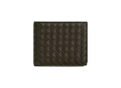 Bottega Veneta Intrecciato Piccolo Bi-Fold Wallet "Khaki"