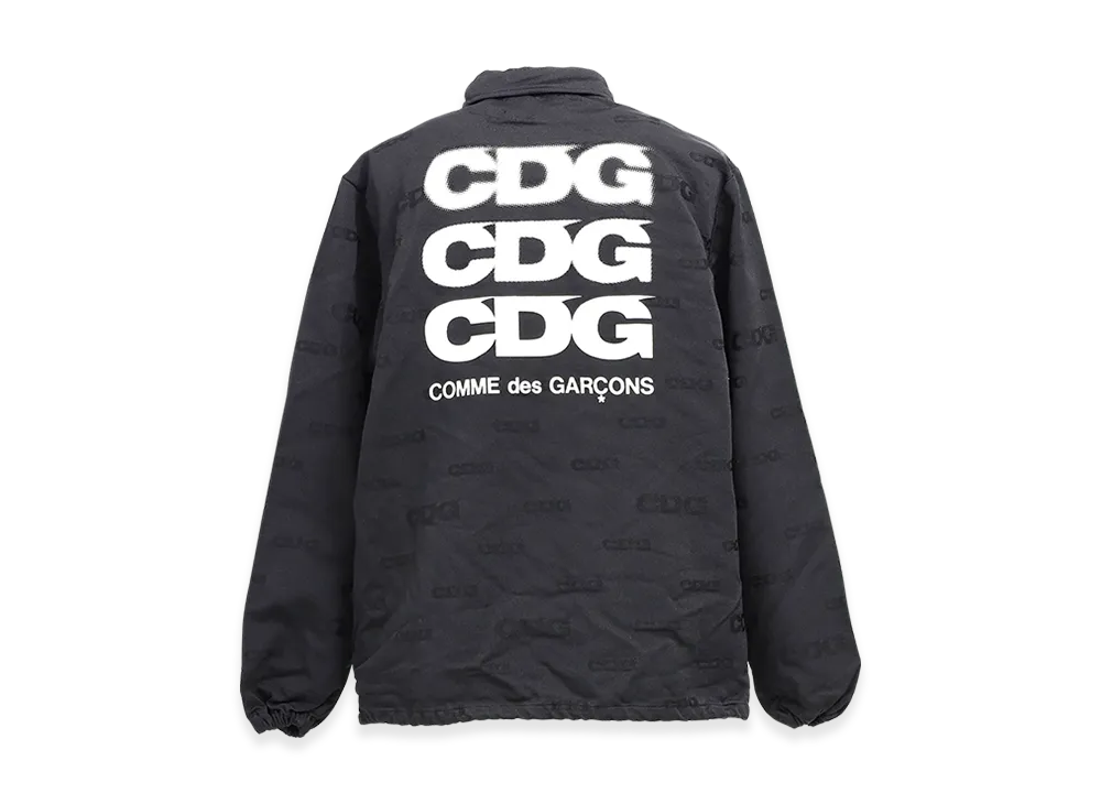Comme des Garcons CDG Jacquard Coach Jacket "Black"