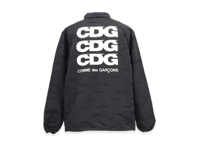 Comme des Garcons CDG Jacquard Coach Jacket "Black"
