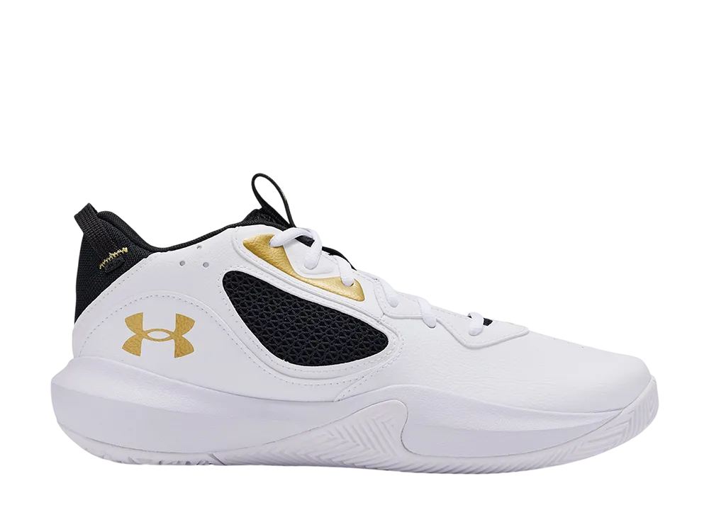 アンダーアーマー UAロックダウン6 SYN "ホワイト/ブラック/メタリックゴールド"