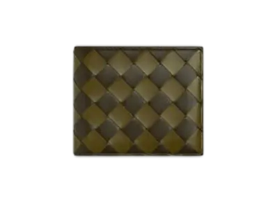 Bottega Veneta Intrecciato Bi-Fold Wallet With Coin Purse "Khaki/Olive Oil"