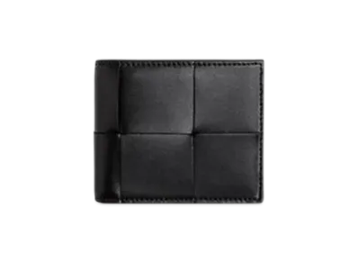Bottega Veneta Cassette Bi-Fold Wallet With Coin Purse "Black"