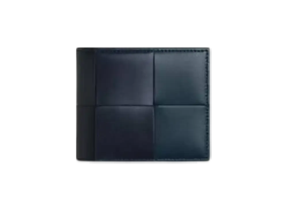 Bottega Veneta Cassette Bi-Fold Wallet With Coin Purse "Deep Blue/Space/Shadow/Deep Blue"