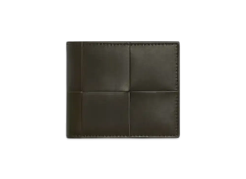 Bottega Veneta Cassette Bi-Fold Wallet With Coin Purse "Kaki/Light Butterscotch"