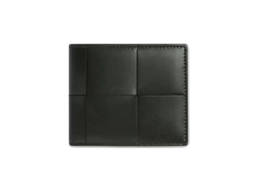 Bottega Veneta Cassette Bi-Fold Wallet With Coin Purse "Dark Green/Agate Grey"