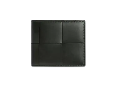 Bottega Veneta Cassette Bi-Fold Wallet With Coin Purse "Dark Green/Agate Grey"