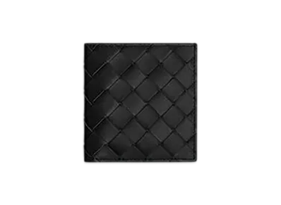 Bottega Veneta Intrecciato Slim Bi-Fold Wallet "Black"