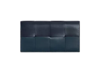 Bottega Veneta Cassette Long Wallet With Coin Purse "Deep Blue/Space/Shadow/Deep Blue"