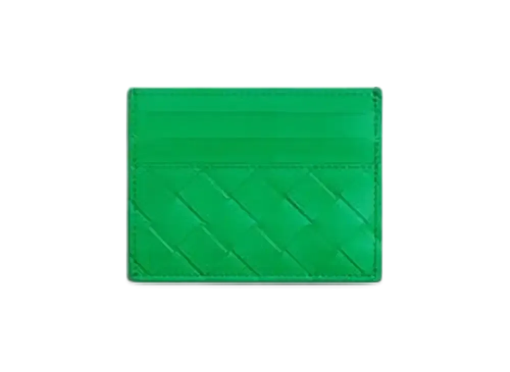 Bottega Veneta Intrecciato Credit Card Case "Parakeet"