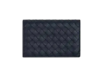 Bottega Veneta Intrecciato Piccolo Business Card Case "Space"