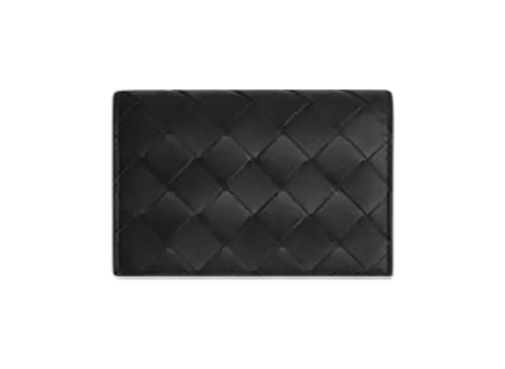 Bottega Veneta Intrecciato Business Card Case "Black"