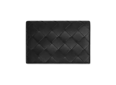 Bottega Veneta Intrecciato Business Card Case "Black"