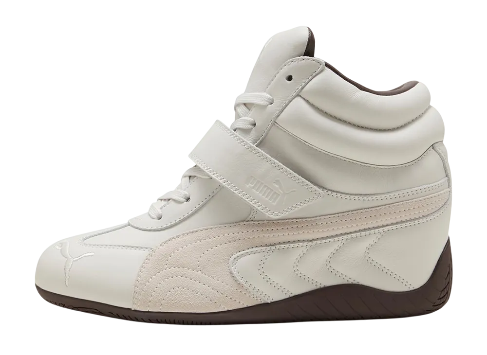 プーマ ウィメンズ スピードキャット ウェッジ "ホワイト/ブラウン"