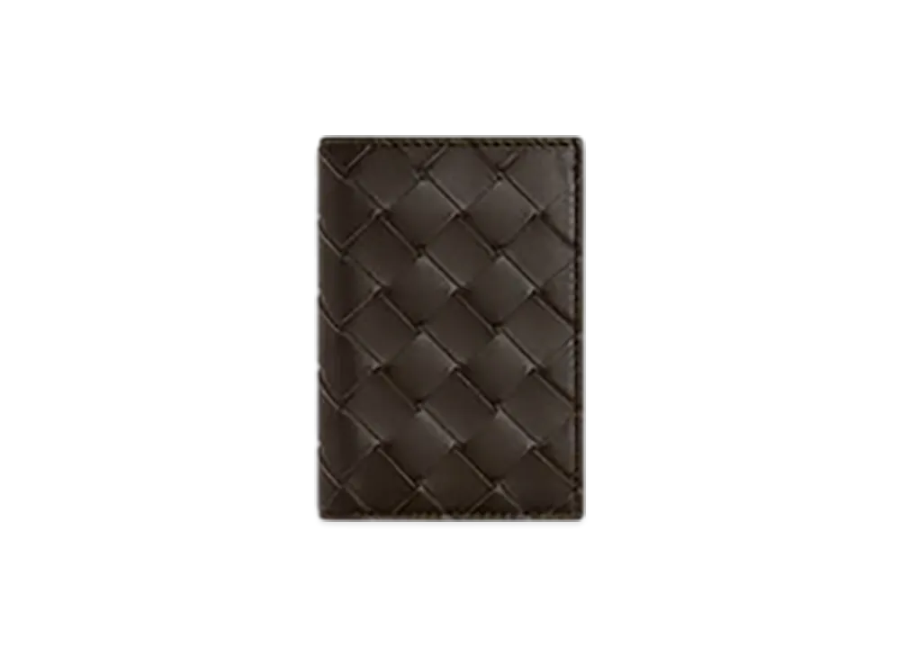 Bottega Veneta Intrecciato Flap Card Case "Fondant/Matcha"